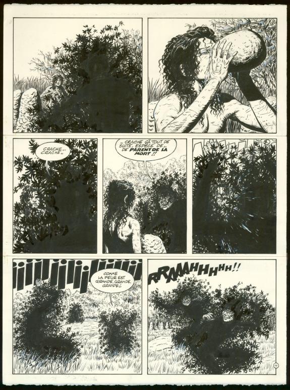 Claude Auclair - Celui qui ach&egrave;ve, Planche originale n&deg;16