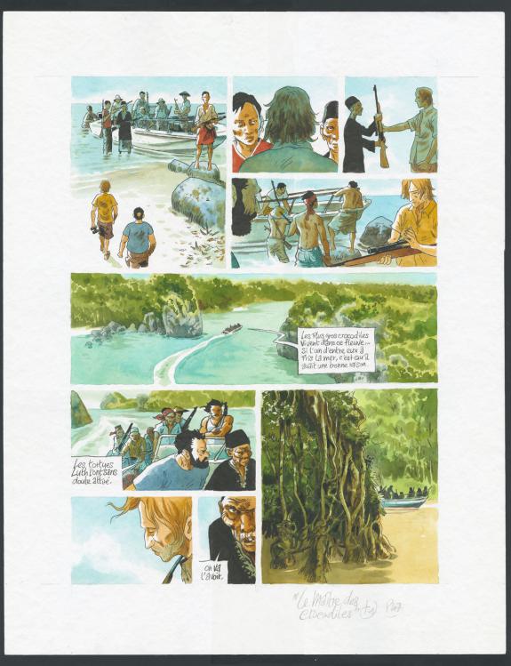 Jean Denis Pendanx - Le Ma&icirc;tre des Crocodiles , Planche orig