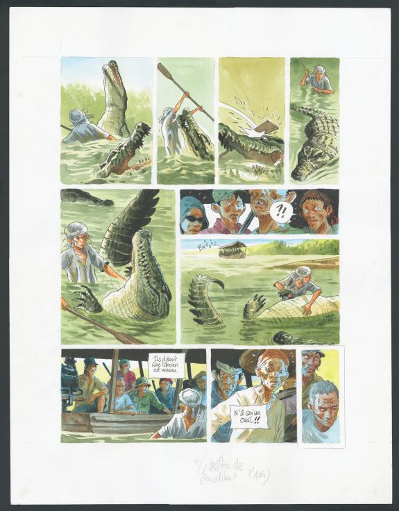Jean Denis Pendanx - Le Ma&icirc;tre des Crocodiles , Planche orig