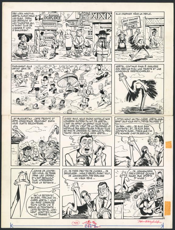Marcel Gotlib - Les Dingodossiers , Planche originale 6 pour