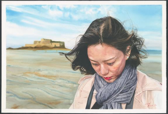 Hyun Jin Kim - Illustration originale r&eacute;alis&eacute;e en 2019, Sain