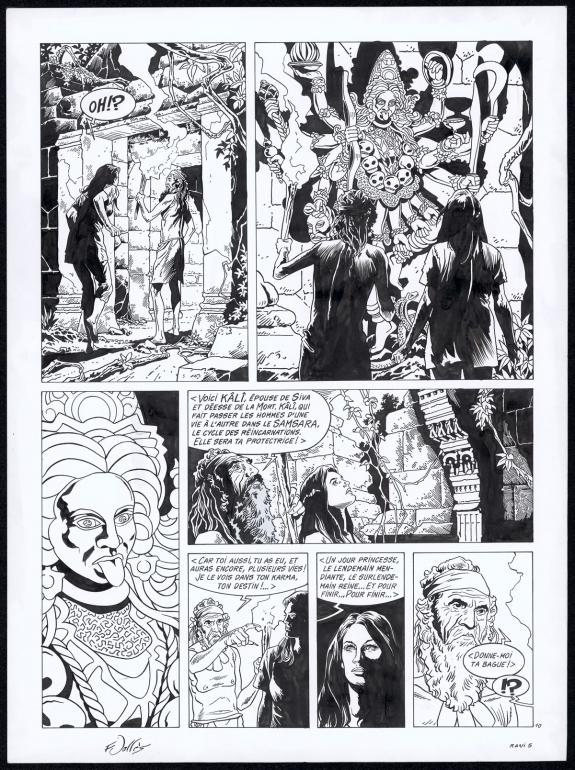 Francis Vall&egrave;s - Rani, Sauvage, Planche originale n&deg;10