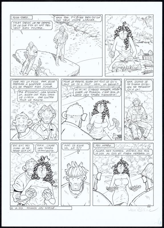 Ren&eacute; Sterne - Adler, L'&Icirc;le perdue, Planche originale N&deg;50