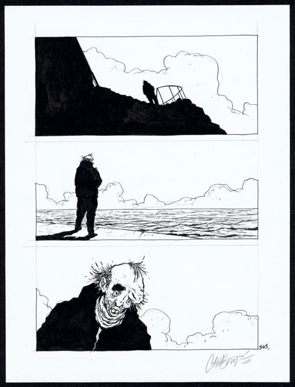 Christophe Chabout&eacute; - Tout seul, Planche originale N&deg;343