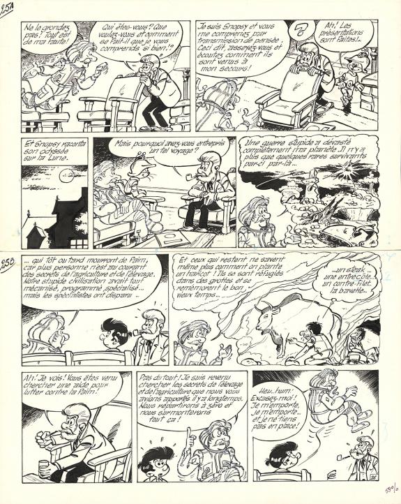 Roland Gos - Le Scrameustache, Le Fant&ocirc;me du Cosmos, Planche