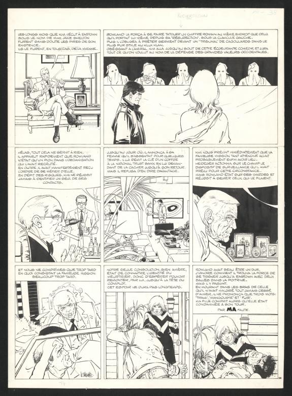 William Vance - XIII, SPADS, Planche originale n&deg;38