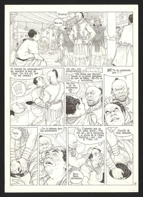 Philippe Delaby - Murena, Le Sang des b&ecirc;tes, Planche origina