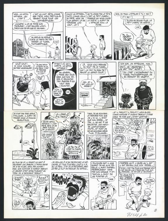 Marcel Gotlib - Rubrique-&agrave;-brac, Taume 2, Planche originale 