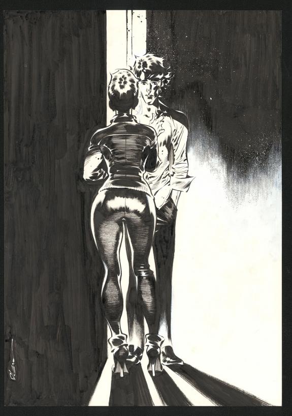 Roger - Jazz Maynard, Illustration in&eacute;dite intitul&eacute;e "Bajo e