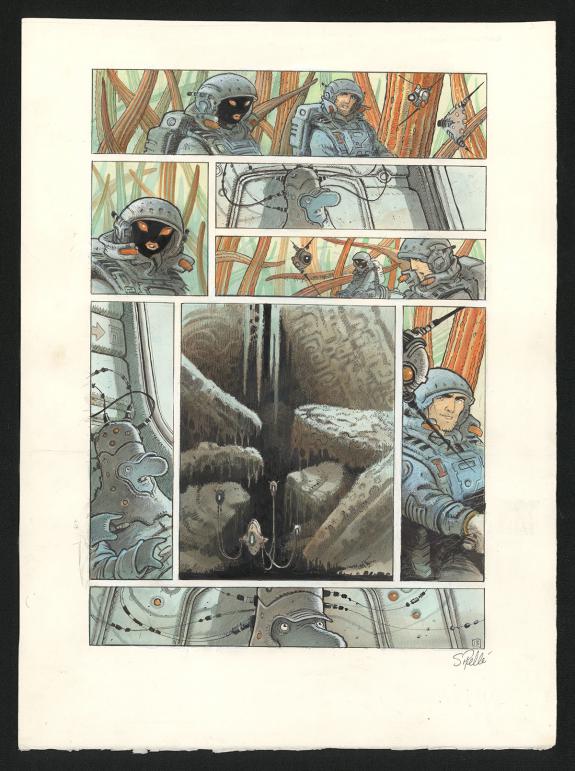 Serge Pell&eacute; - Orbital, Contacts, Planche originale n&deg;13