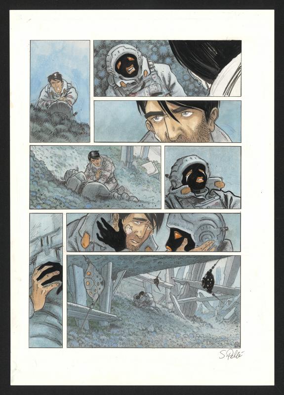 Serge Pell&eacute; - Orbital, Contacts, Planche originale n&deg;29