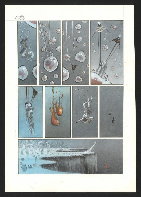 Serge Pell&eacute; - Orbital, Contacts, Planche originale n&deg;47