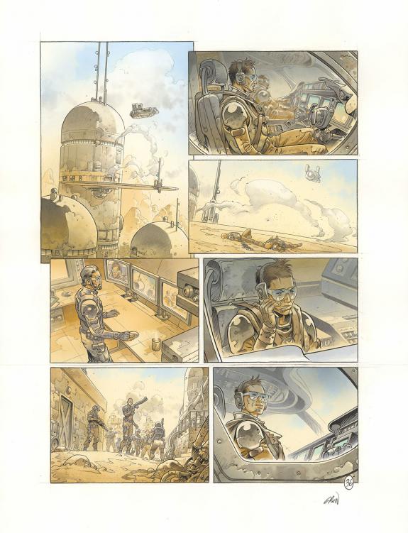 Grun - On Mars, Ceux qui restent, Planche originale n&deg;36