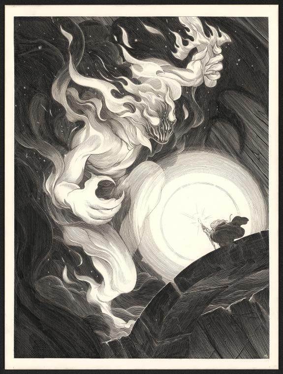 Nicolas Delort - Illustration originale d'apr&egrave;s " Le Seigneu