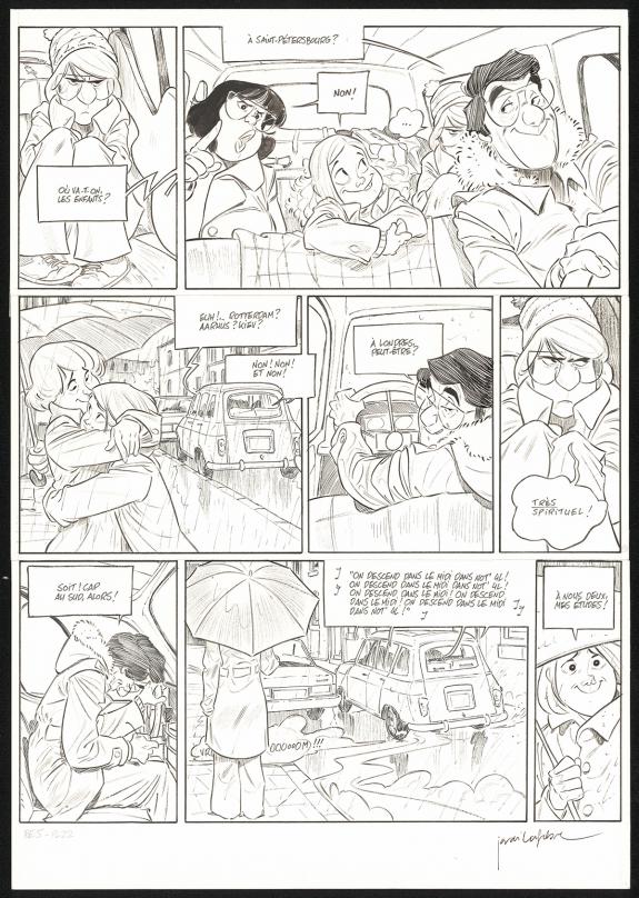 Jordi Lafebre - Les Beaux &eacute;t&eacute;s, La Fugue, Planche originale 