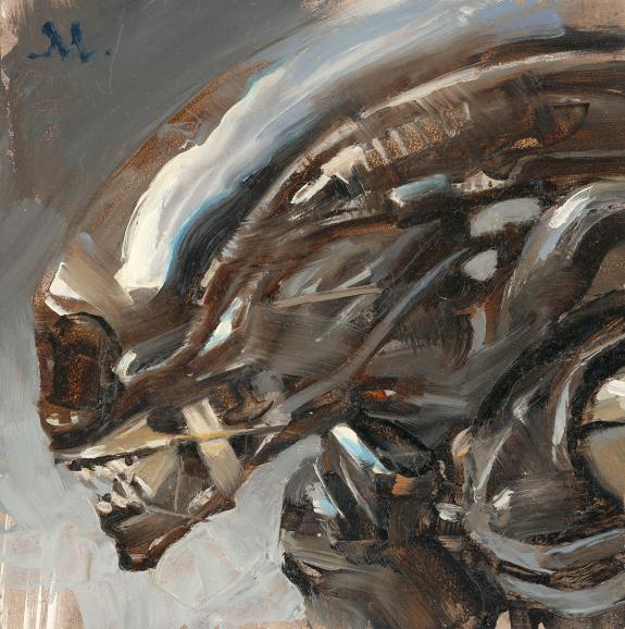 Greg Manchess - Alien, Peinture originale, inspir&eacute;e du film 