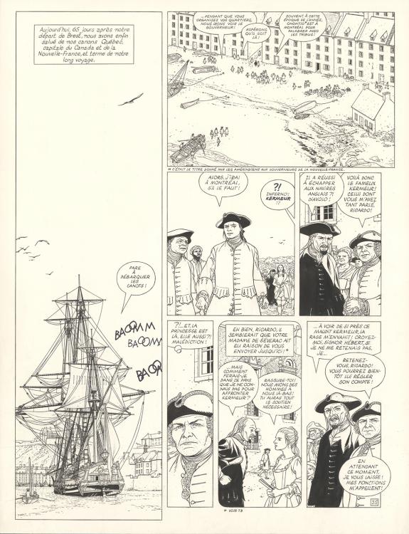 Patrice Pellerin - L'&Eacute;pervier, La Princesse indienne, Planch