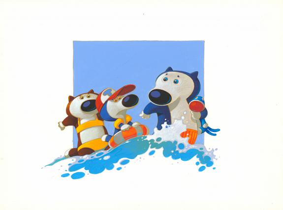 Fr&eacute;d&eacute;ric Pillot - Tilou Bleu , Tilou bleu va &agrave; la plage , Il