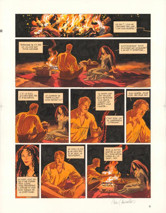 Ana Miralles - Djinn, Le Tatouage, Planche originale n&deg;9