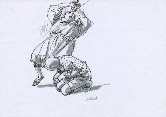 Andr&eacute; Juillard - Les 7 Vies de l'&Eacute;pervier, Hyronimus, Illust