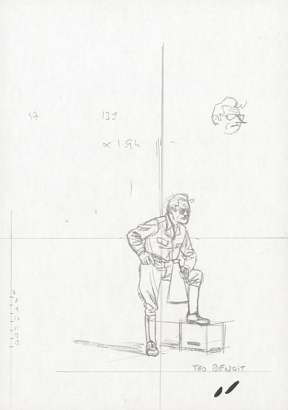 Ted Benoit - Ray Banana, Illustration originale, recherche