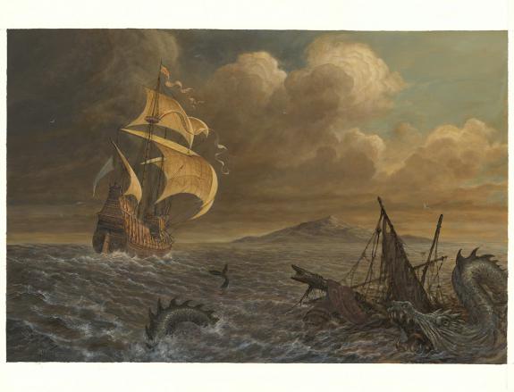 Julien Delval - Othello, Acte II, Ouverture, illustration or