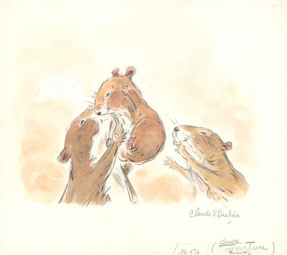 Claude K. Dubois - Lola , L'&Icirc;le aux c&acirc;lins, Couverture origi