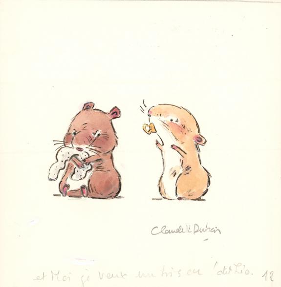 Claude K. Dubois - Lola , Je veux un bisou !, Illustration o