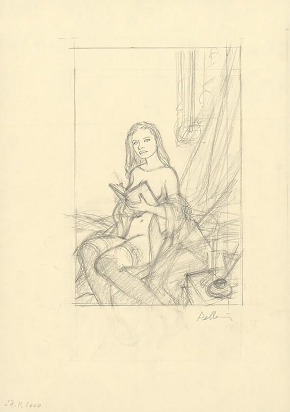 Patrice Pellerin - L'&Eacute;pervier, Illustration originale