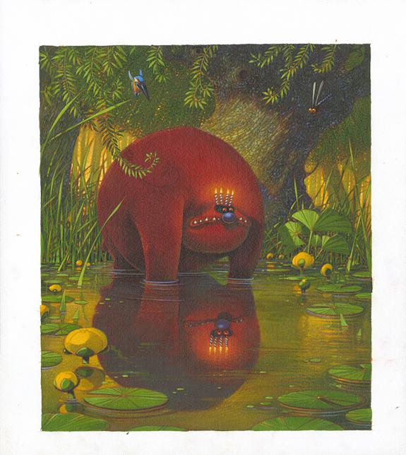 Fr&eacute;d&eacute;ric Pillot - Voleur d'anniversaires!, Illustration orig