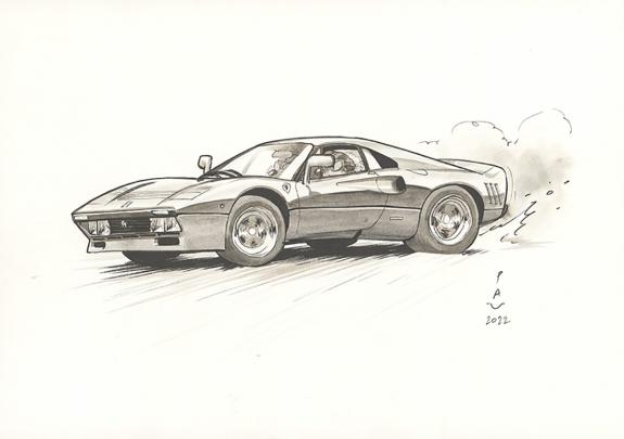 Pau  - Curtiss Hill, Illustration originale in&eacute;dite