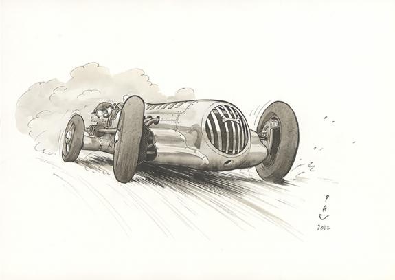 Pau  - Curtiss Hill, Illustration originale in&eacute;dite