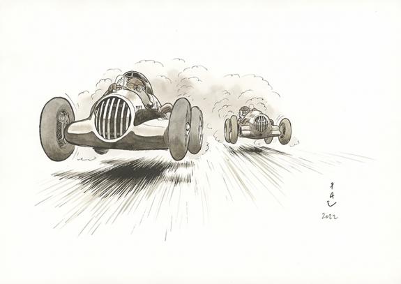 Pau  - Curtiss Hill, Illustration originale in&eacute;dite