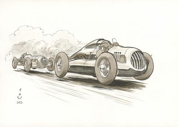 Pau  - Curtiss Hill, Illustration originale in&eacute;dite