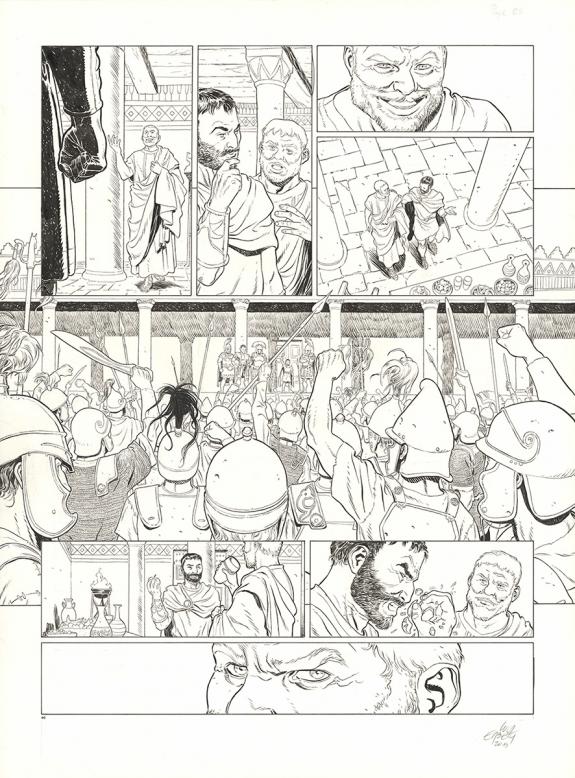 Luca Erbetta - Roma, Vaincre et mourir, Planche originale n&deg;