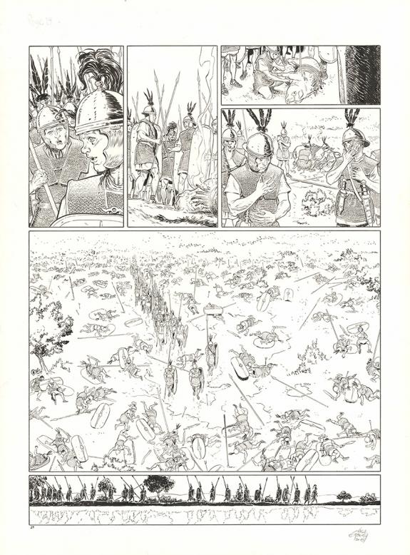Luca Erbetta - Roma, Vaincre et mourir, Planche originale n&deg;