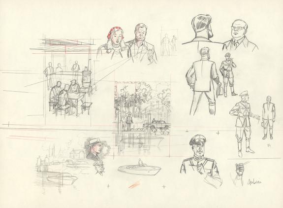 Antoine Aubin - Blake et Mortimer, Huit heures &agrave; Berlin, Cra