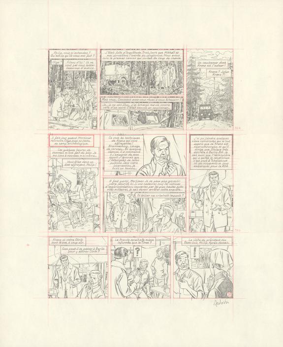 Antoine Aubin - Blake et Mortimer, Huit heures &agrave; Berlin, Cra