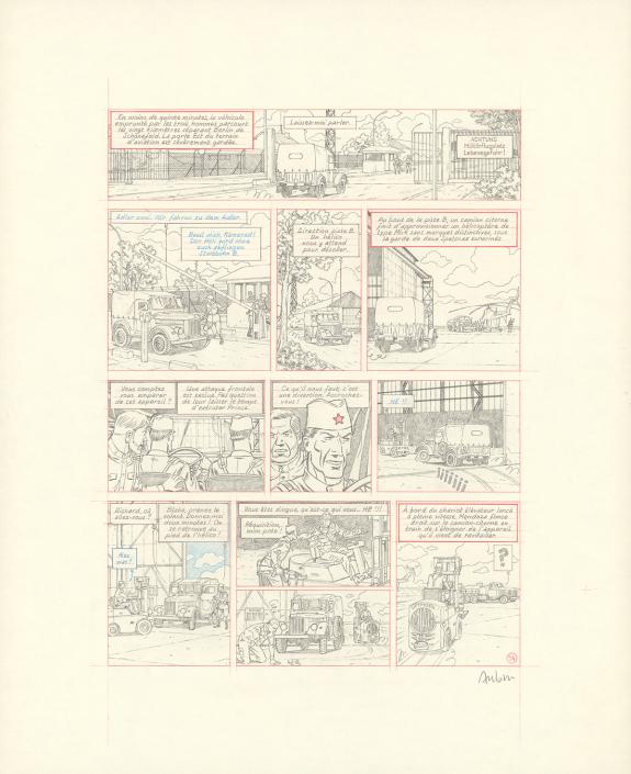 Antoine Aubin - Blake et Mortimer, Huit heures &agrave; Berlin, Cra