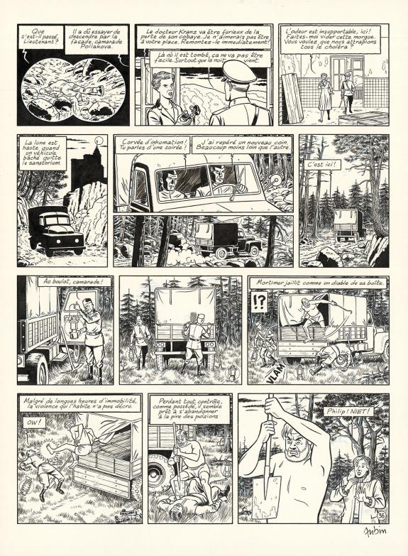 Antoine Aubin - Blake et Mortimer, Huit heures &agrave; Berlin, Pla