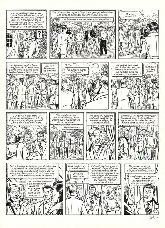 Antoine Aubin - Blake et Mortimer, Huit heures &agrave; Berlin, Pla