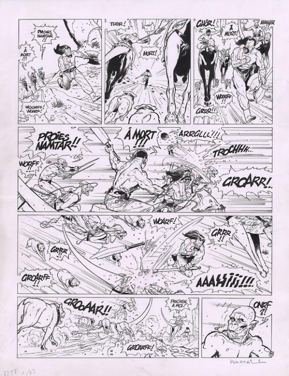 Claude Plumail - Le Sortil&egrave;ge des rhunes, Pho&eacute;, Planche orig