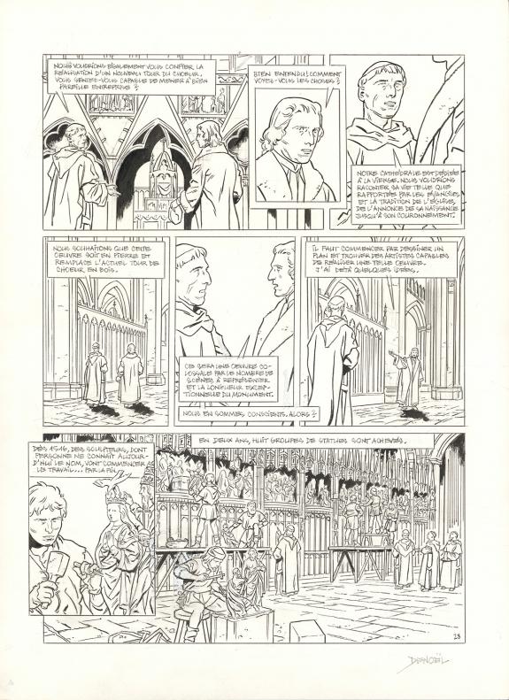 Denoel - Chartres, Histoire d'une cath&eacute;drale, Planche origin