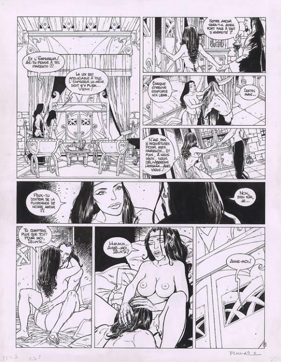 Claude Plumail - Le Sortil&egrave;ge des rhunes, Pho&eacute;, Planche orig