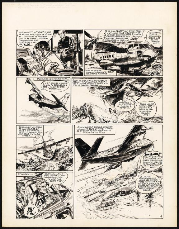 Claude Pascal - Planche originale n&deg;04 tir&eacute;e de l'histoire 4