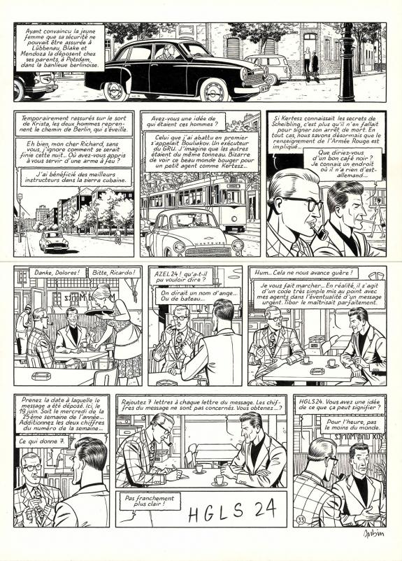 Antoine Aubin - Blake et Mortimer, Huit heures &agrave; Berlin, Pla