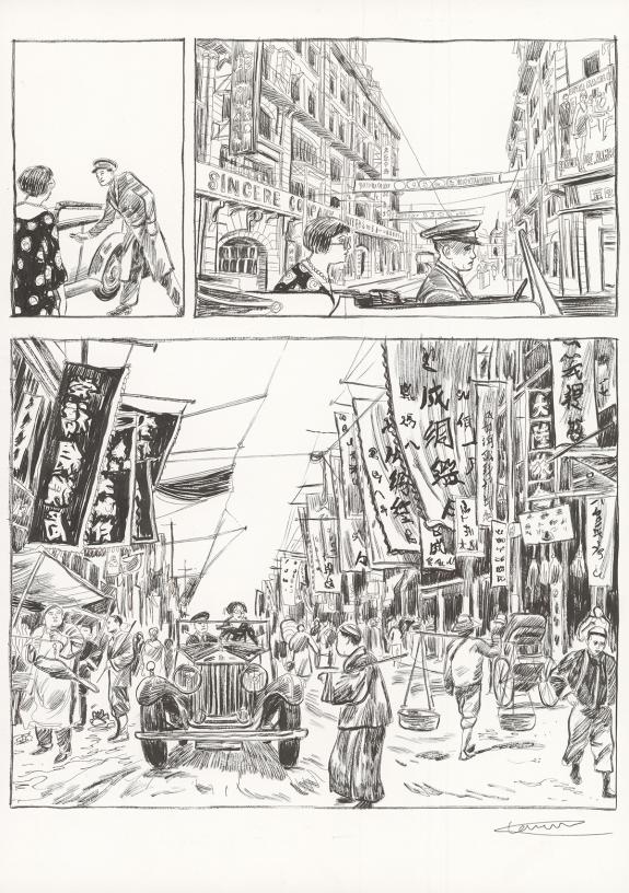 Cl&eacute;ment Oubrerie - &Agrave; mains nues, Tome 2, Planche originale n