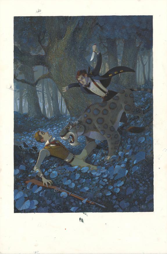 Fr&eacute;d&eacute;ric Pillot - Deux ans de vacances, Illustration origina