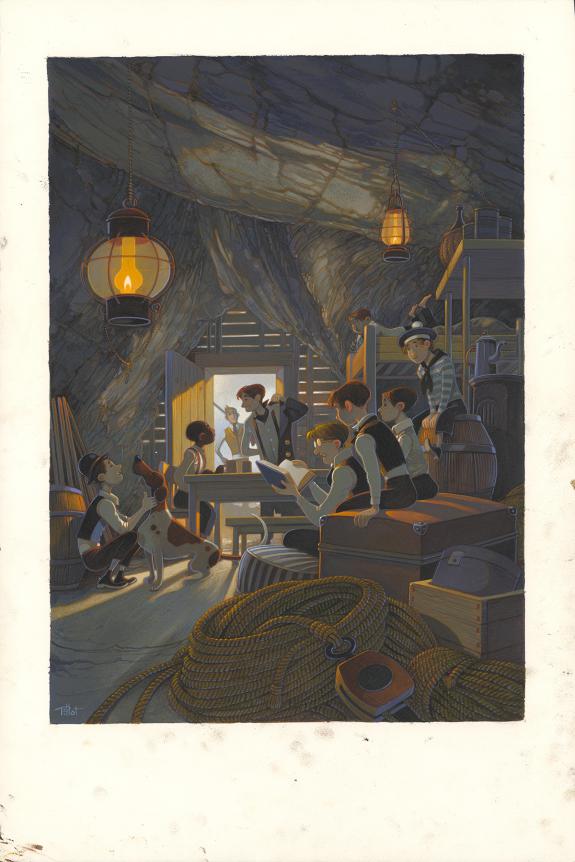 Fr&eacute;d&eacute;ric Pillot - Deux ans de vacances, Illustration origina