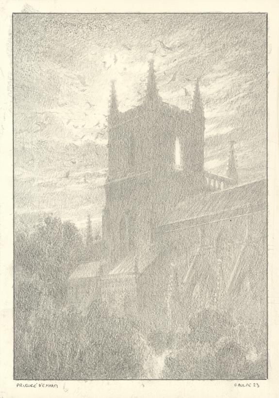 Armel Gaulme - The Lovecraft archives, Prieur&eacute; d'Exham, illu